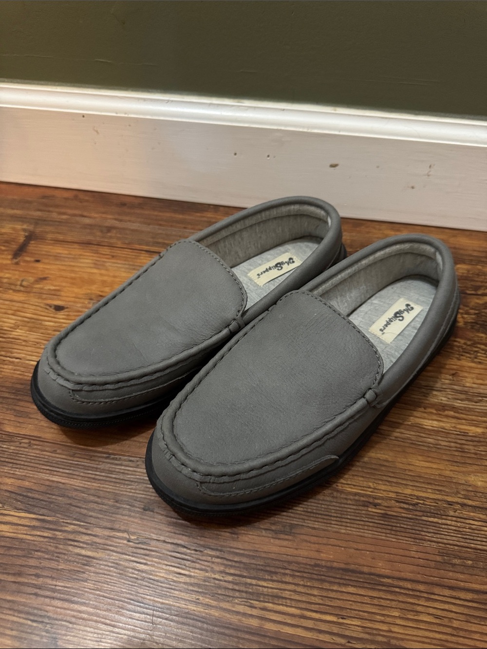 Men's Gray Slip-On Suede Loafers